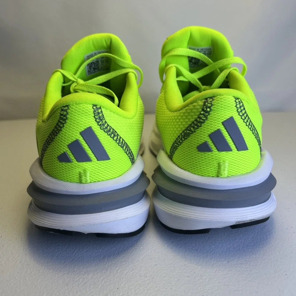 adidas Galaxy 7 Lucid Lemon Neon Green Running Shoes Men's Size 6.5 JQ2624